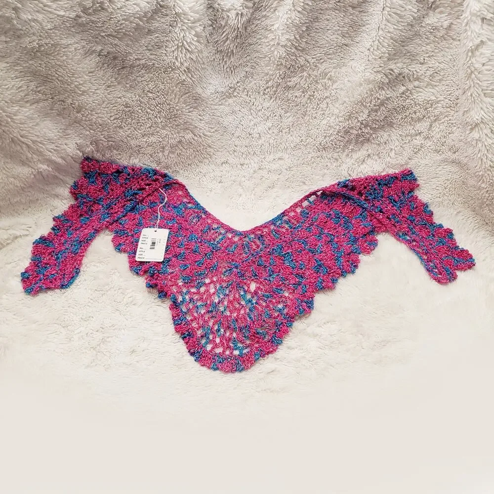 Handcrafted Crochet Fan Shawlette